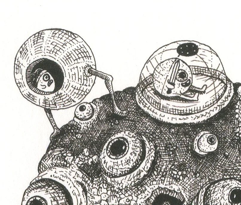 Space Junkie print. Edition of 2. (5x7